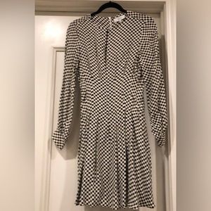 Reiss checkered mini dress